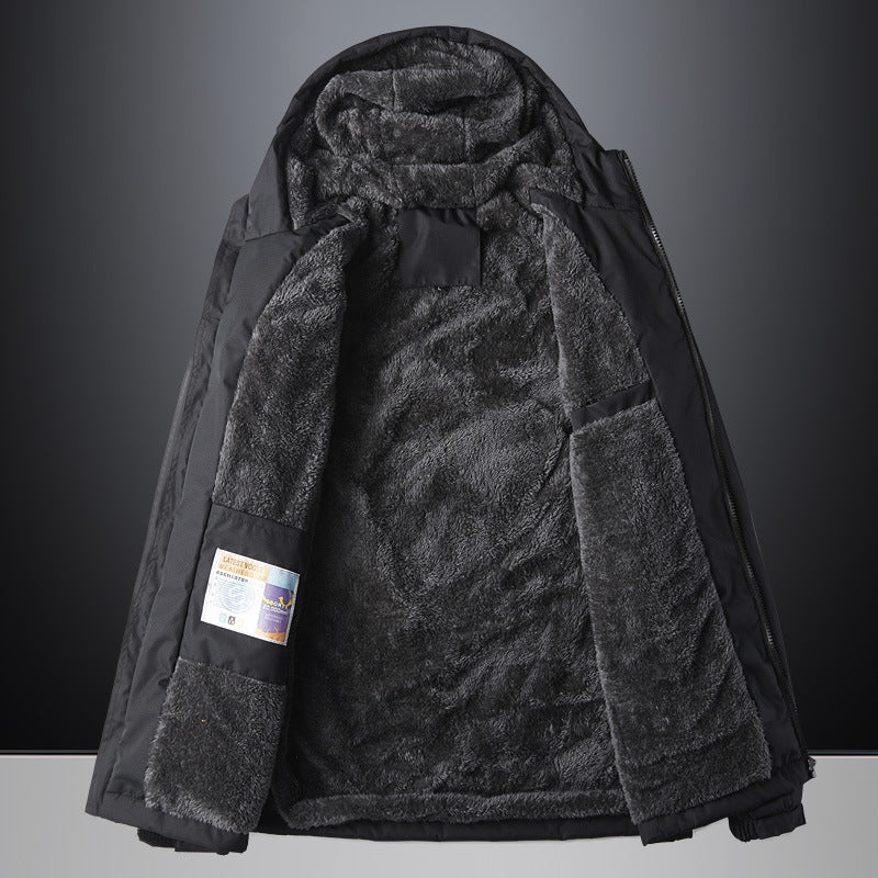 Men's Casual Plus Velvet Thickened Jacket