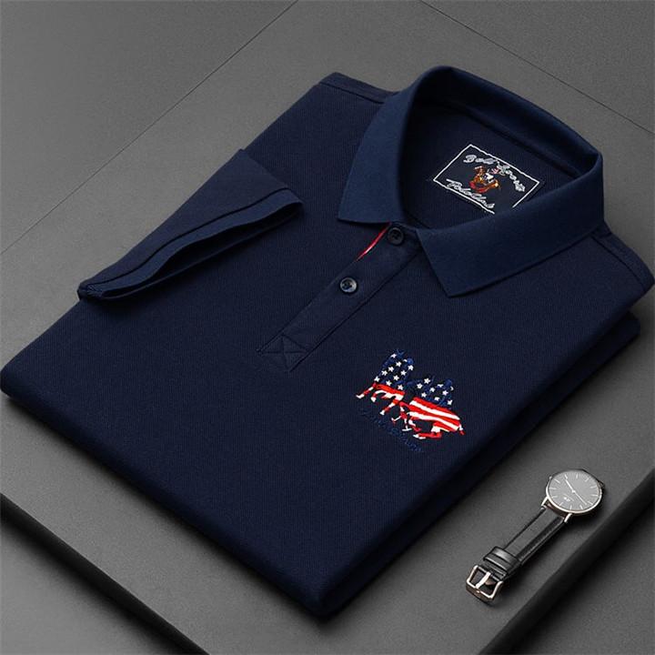 100% Cotton Men's Short Sleeve Polo Shirt