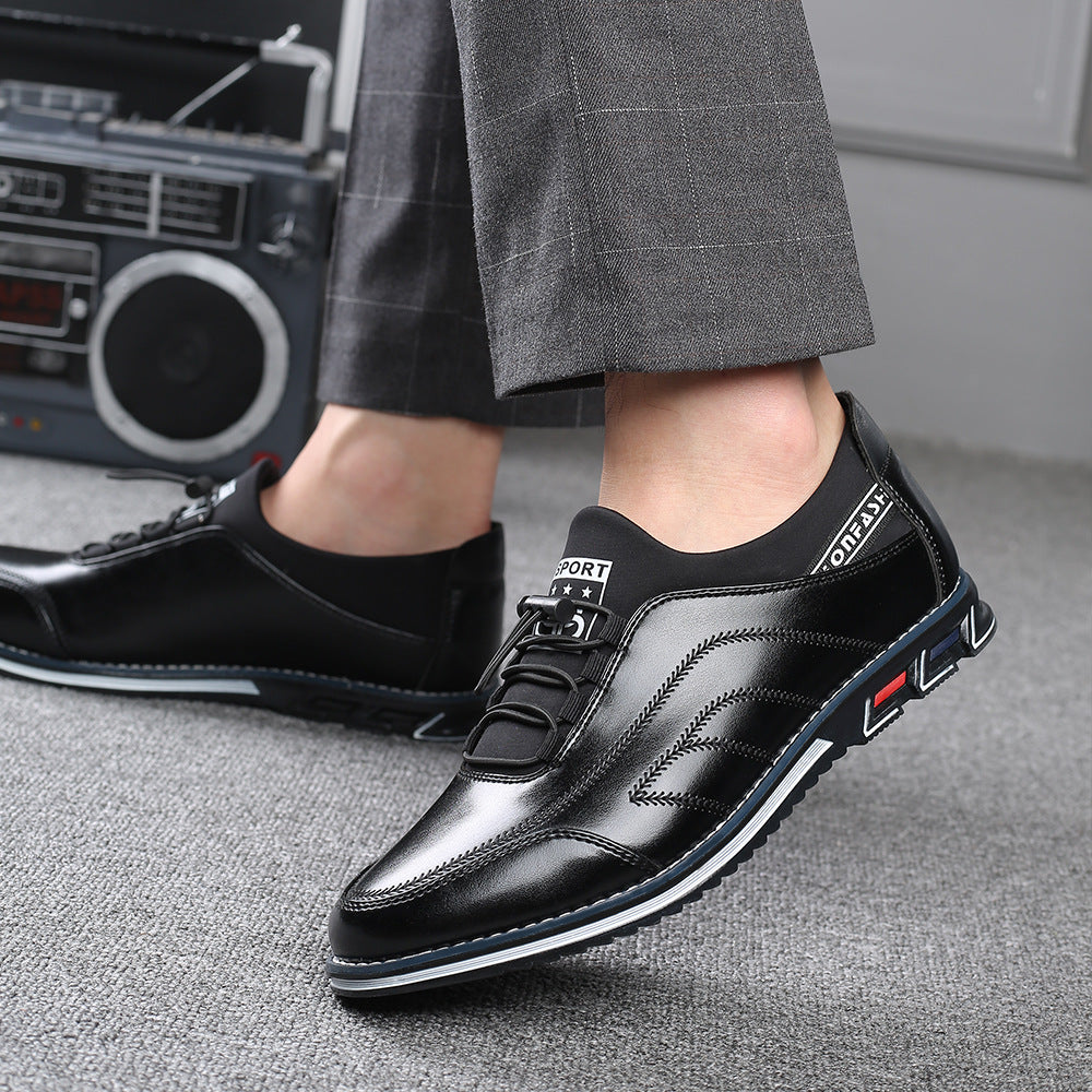 Men's New Large Size Casual and Comfortable Soft-soled Leather Shoes