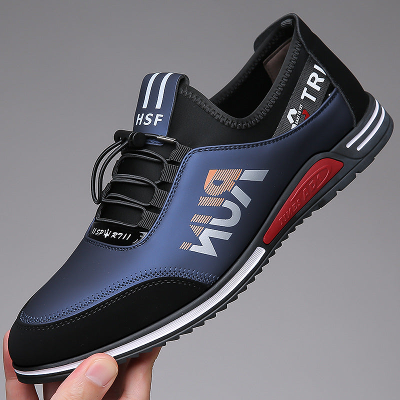 Men's New Versatile Soft-soled Non-slip Breathable Sports Casual Leather Shoes