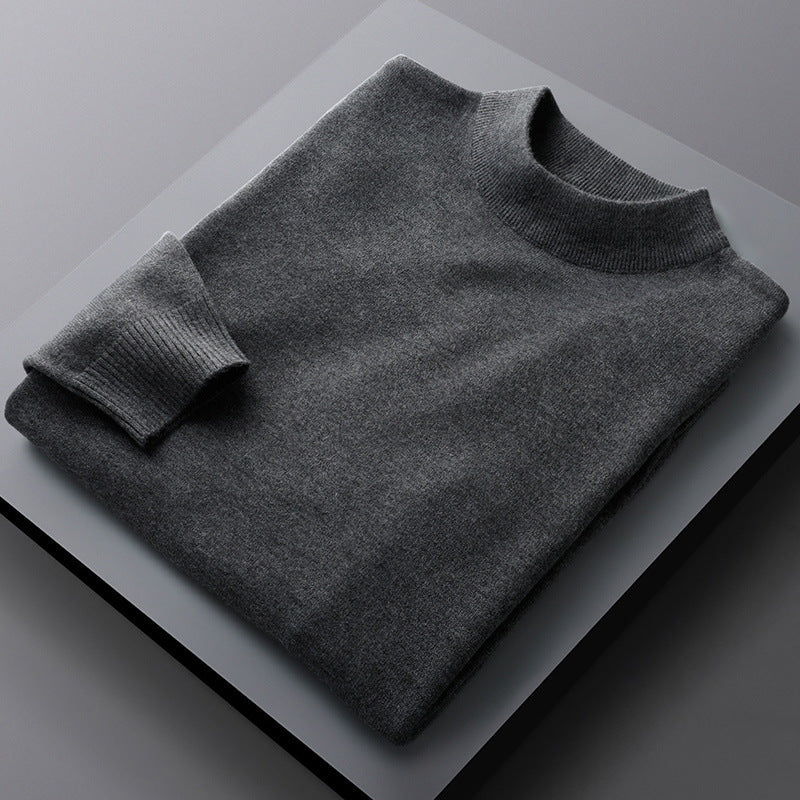 Winter Solid Color Half Turtleneck Sweater