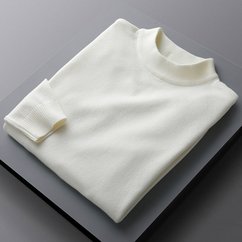 Winter Solid Color Half Turtleneck Sweater