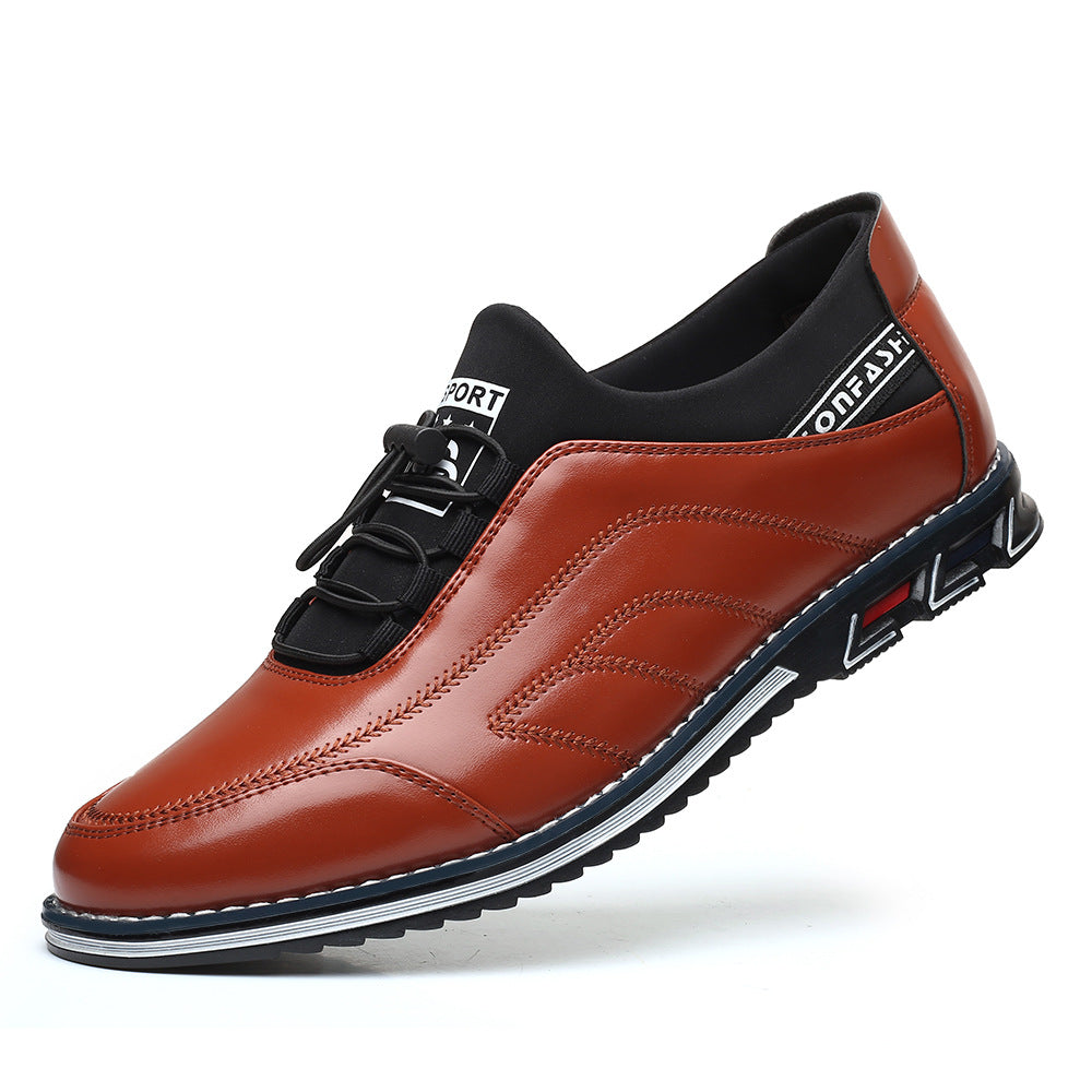 Men's New Large Size Casual and Comfortable Soft-soled Leather Shoes