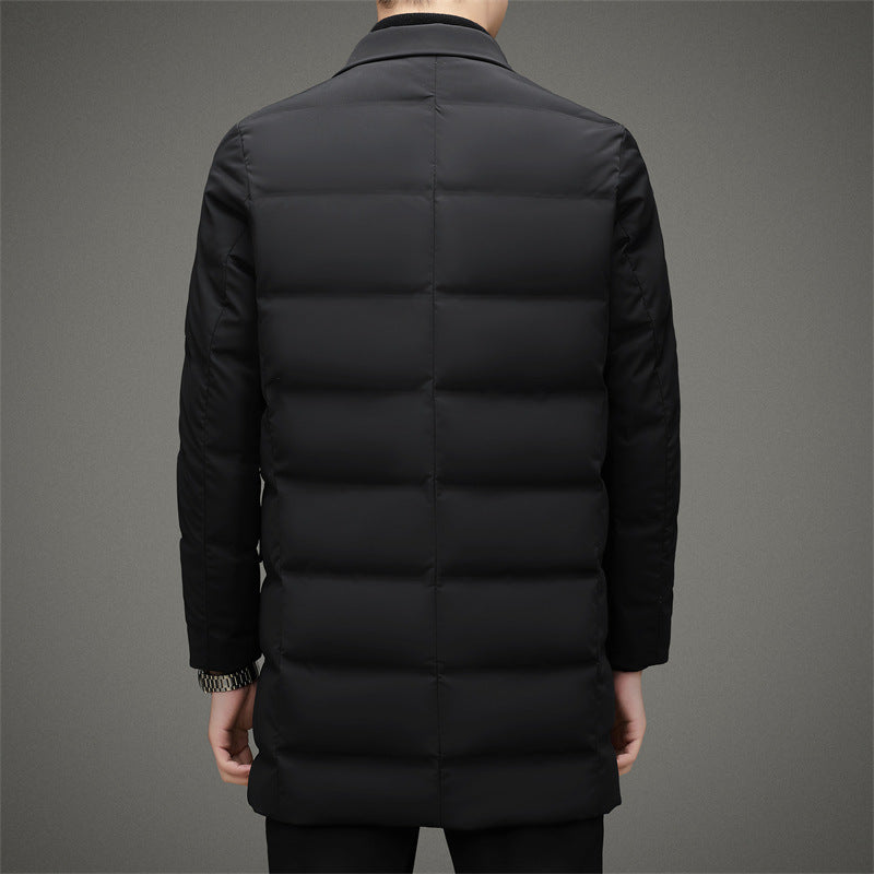2024 Men's Long Business Warm Down Jacket