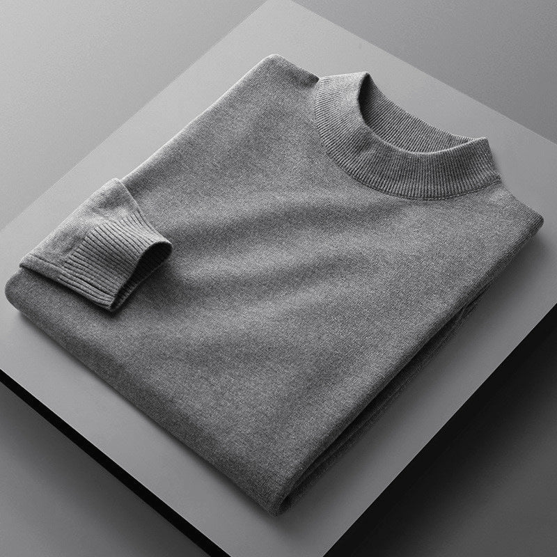 Winter Solid Color Half Turtleneck Sweater