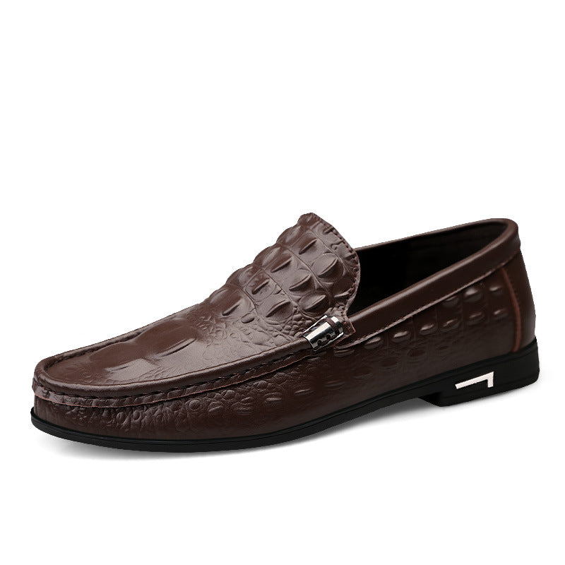 2024 New Driving Low-top Breathable Trendy Fashionable Casual Leather Shoes
