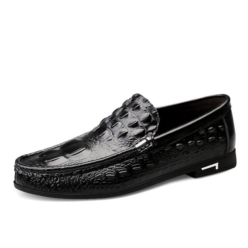 2024 New Driving Low-top Breathable Trendy Fashionable Casual Leather Shoes