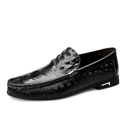2024 New Driving Low-top Breathable Trendy Fashionable Casual Leather Shoes