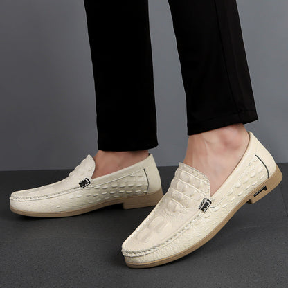 2024 New Driving Low-top Breathable Trendy Fashionable Casual Leather Shoes
