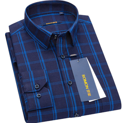 100% Cotton Men's Casual Long Sleeve Shirt