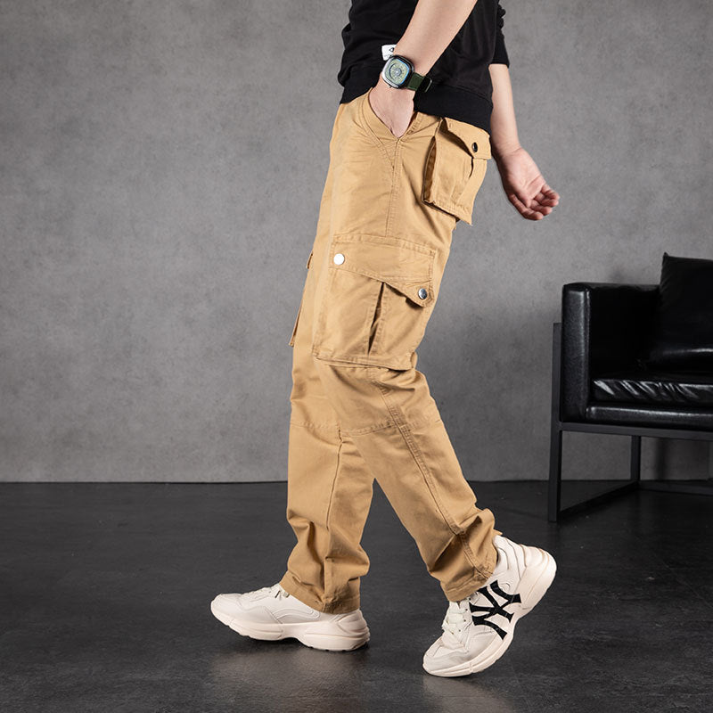 Men's Cotton Casual Tactical Multi-pocket Work Trousers