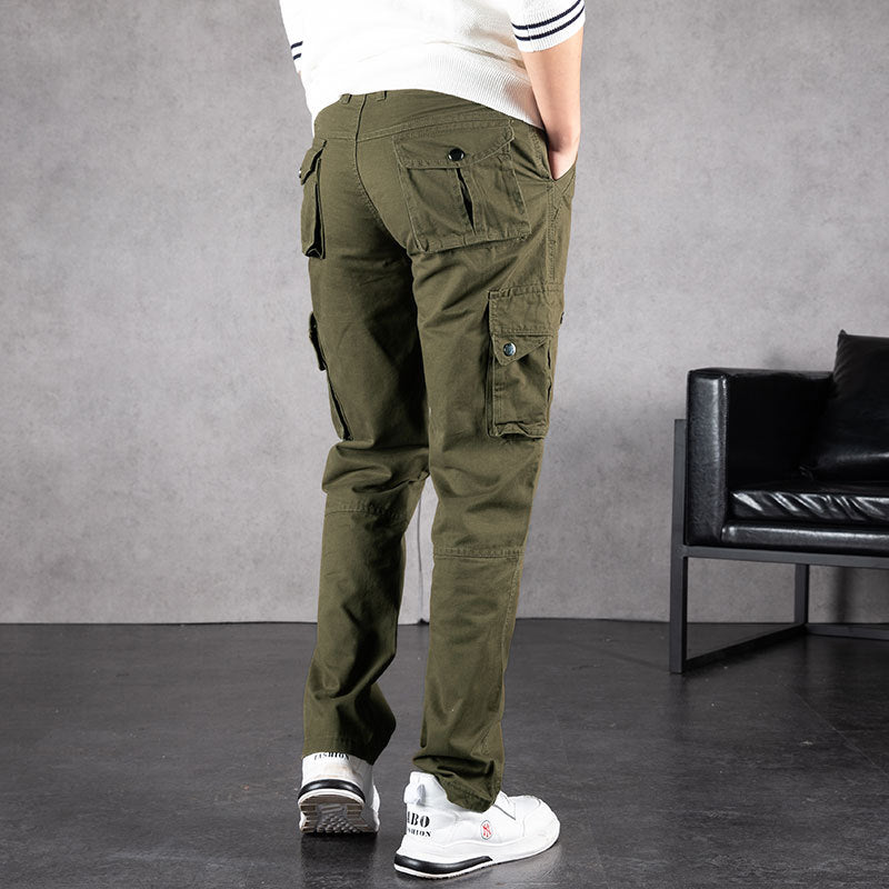 Men's Cotton Casual Tactical Multi-pocket Work Trousers