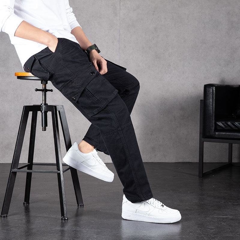 Men's Cotton Casual Tactical Multi-pocket Work Trousers
