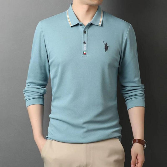 100% Cotton Business Casual Embroidered Polo Shirt