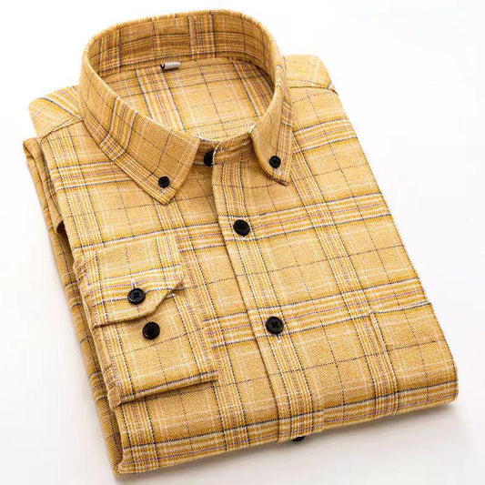 100% Cotton Brushed Plaid Shirt