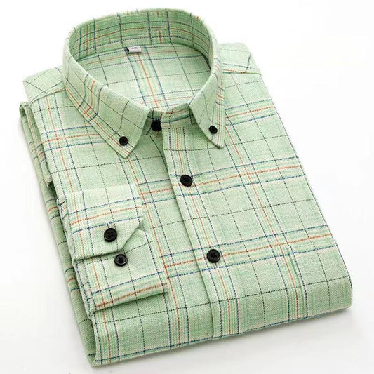 100% Cotton Brushed Plaid Shirt