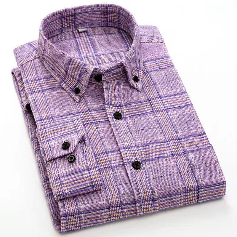 100% Cotton Brushed Plaid Shirt