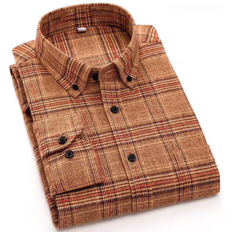 100% Cotton Brushed Plaid Shirt