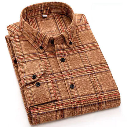 100% Cotton Brushed Plaid Shirt