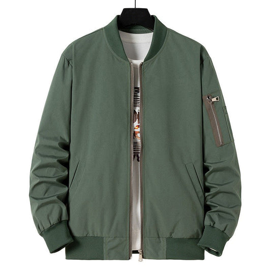Men's Casual Embroidered Bomber Jacket