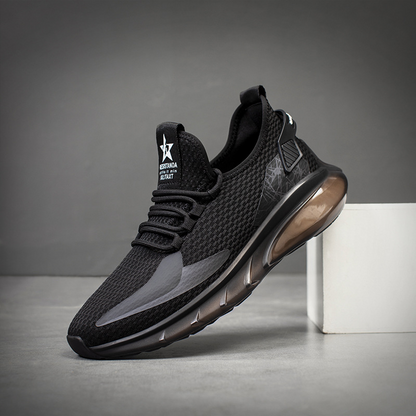 Men's New Fashionable Sports and Leisure Breathable Fly Knit Shock-absorbing Sports Shoes