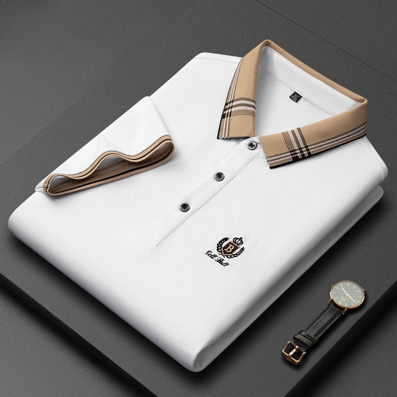 Breathable half-sleeved casual and comfortable polo shirt