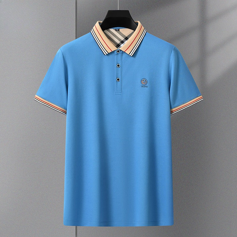 New antibacterial fabric embroidered POLO shirt