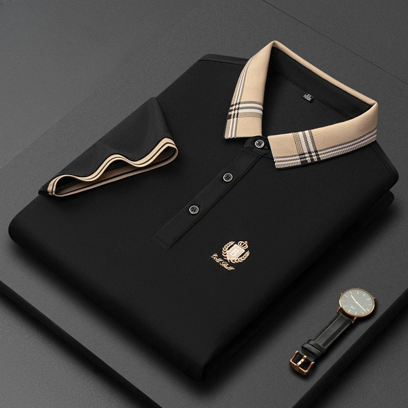 Breathable half-sleeved casual and comfortable polo shirt