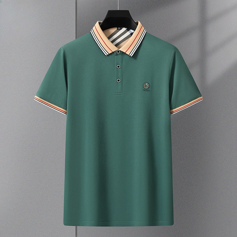New antibacterial fabric embroidered POLO shirt