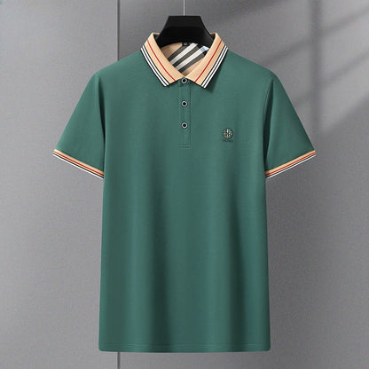 New antibacterial fabric embroidered POLO shirt