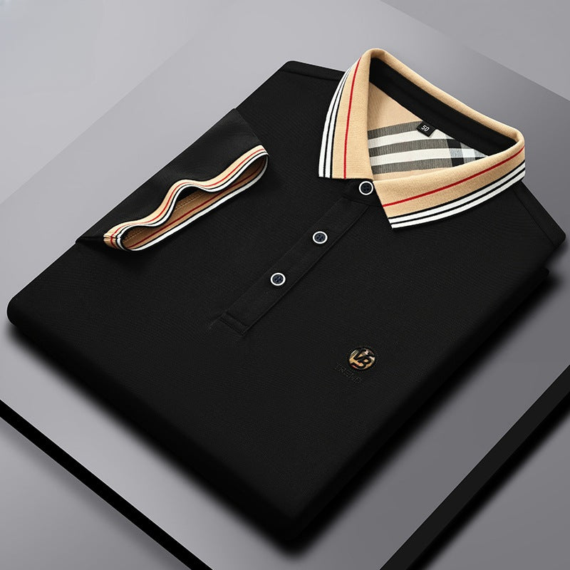 New antibacterial fabric embroidered POLO shirt