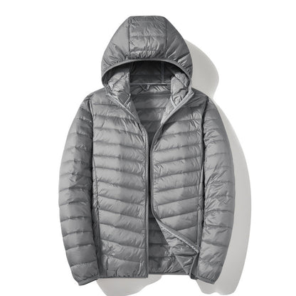 Men's White Duck Down Casual Warm Down Jacket