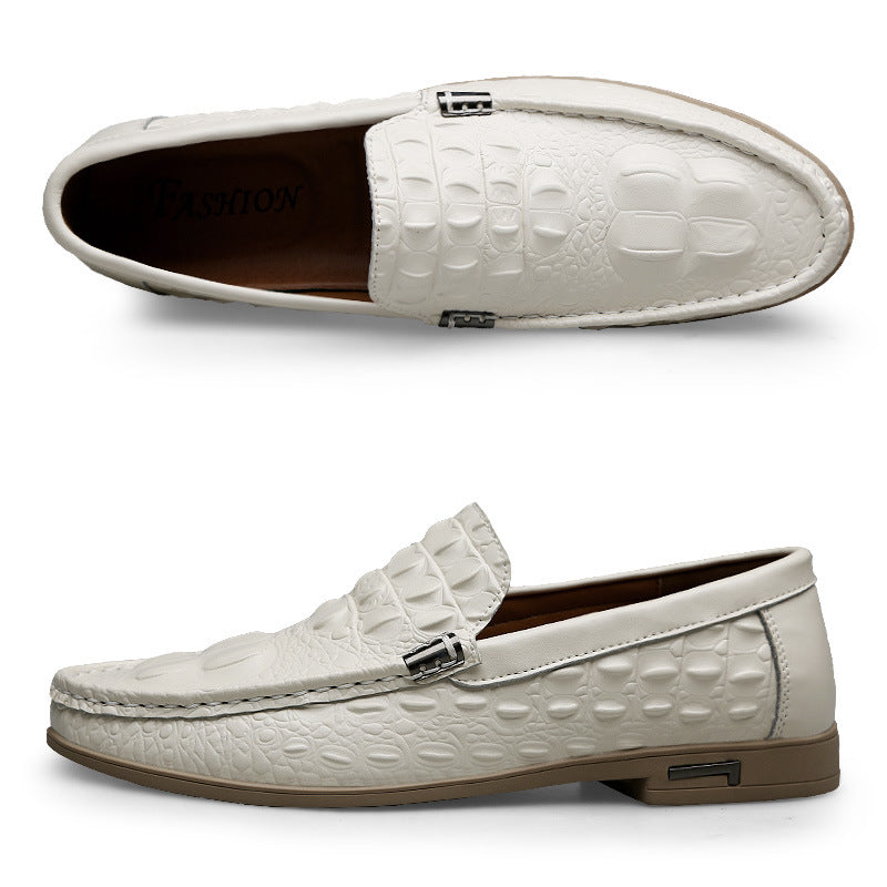 2024 New Driving Low-top Breathable Trendy Fashionable Casual Leather Shoes