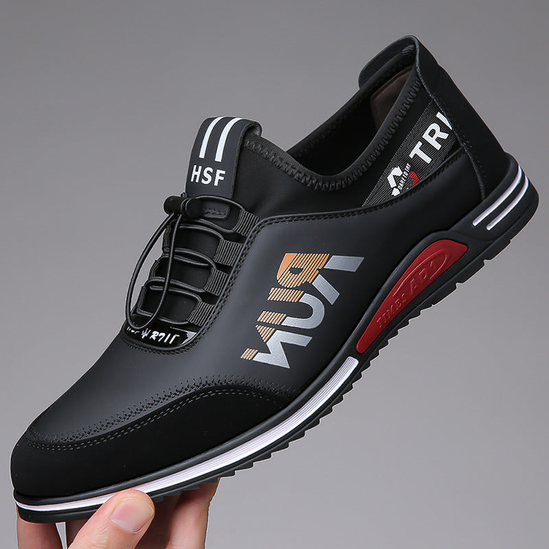 Men's New Versatile Soft-soled Non-slip Breathable Sports Casual Leather Shoes