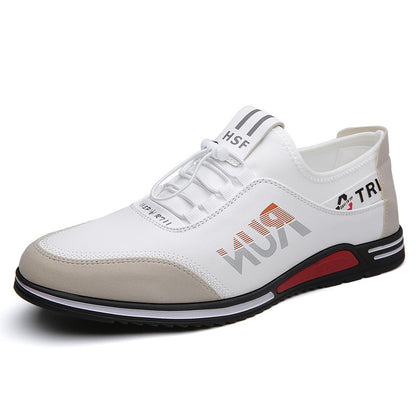 Men's New Versatile Soft-soled Non-slip Breathable Sports Casual Leather Shoes