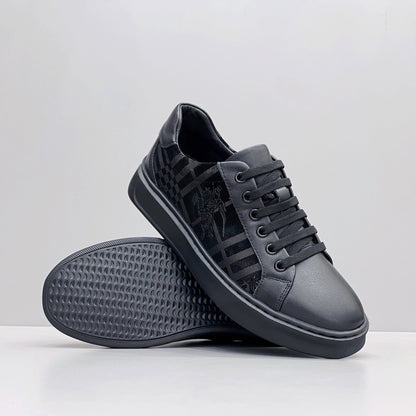 Men's High-end Leather Soft-soled Casual Shoes