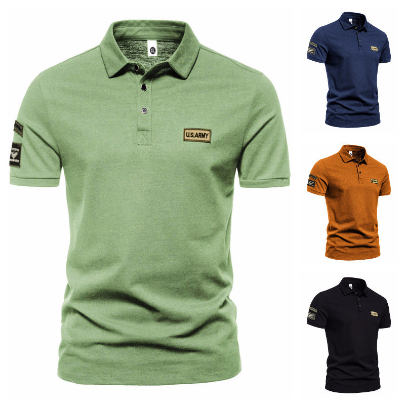 2024 Spring Men's Short-sleeved Polo Shirt