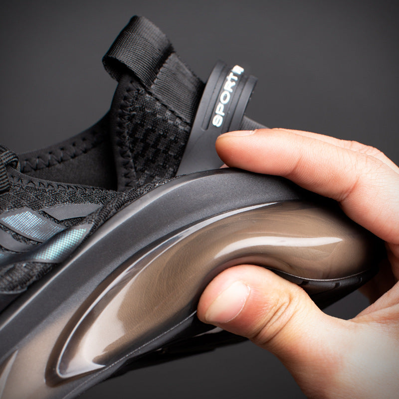 Men's New Fashionable Sports and Leisure Breathable Fly Knit Shock-absorbing Sports Shoes