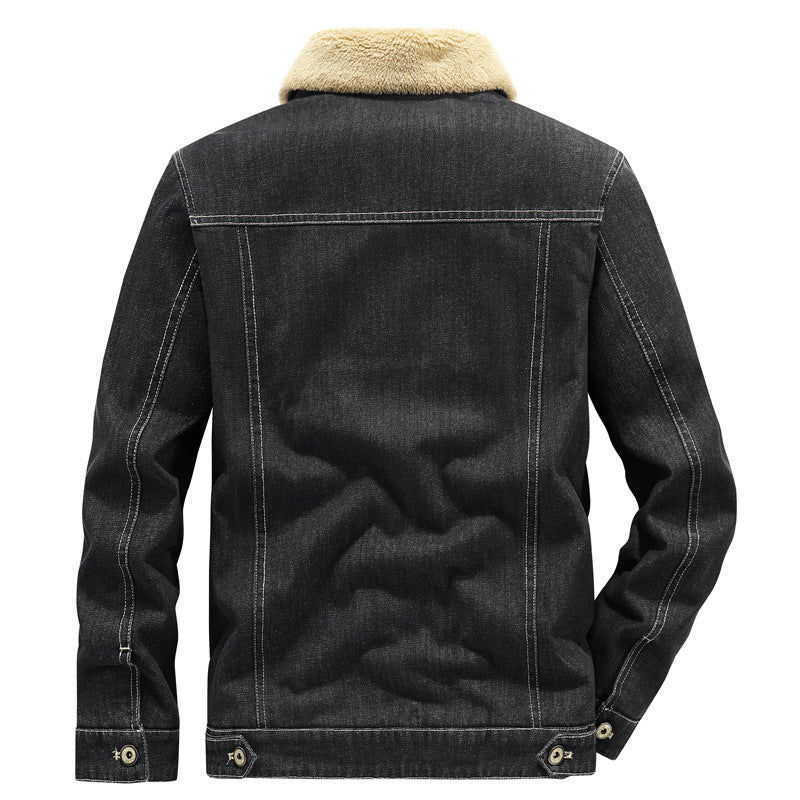 Men's New Winter Casual Denim Cotton Jacket
