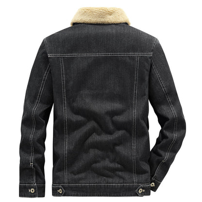 Men's New Winter Casual Denim Cotton Jacket