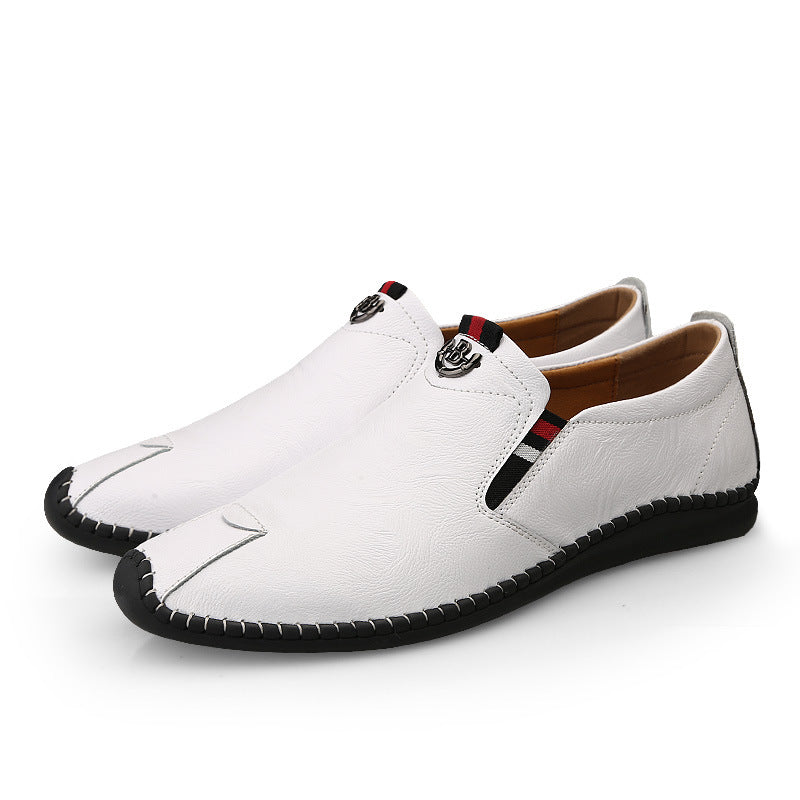Men's Casual Breathable Leather Soft-soled Driving Shoes