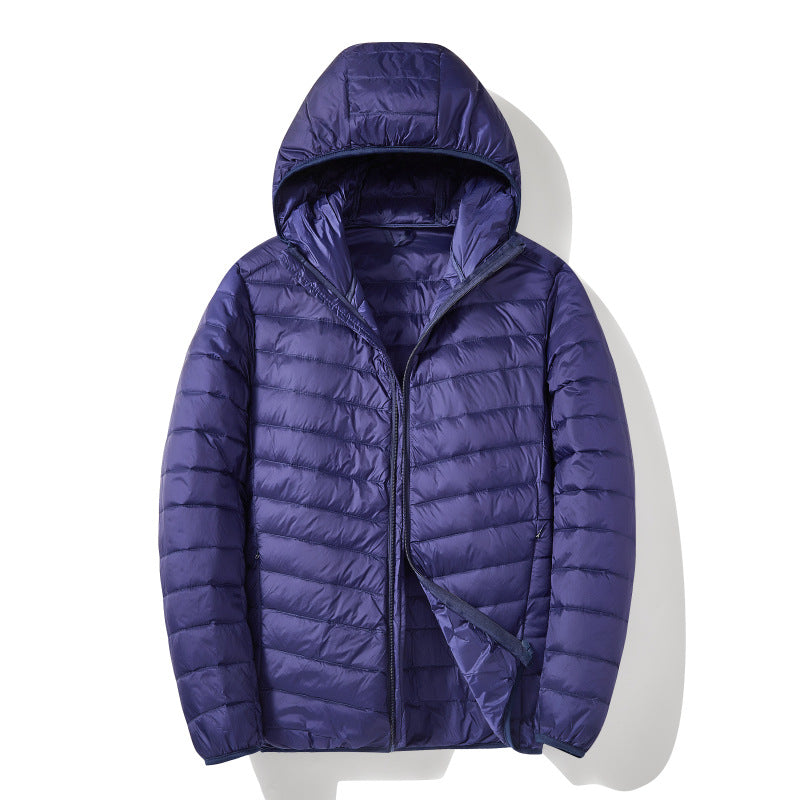 Men's White Duck Down Casual Warm Down Jacket