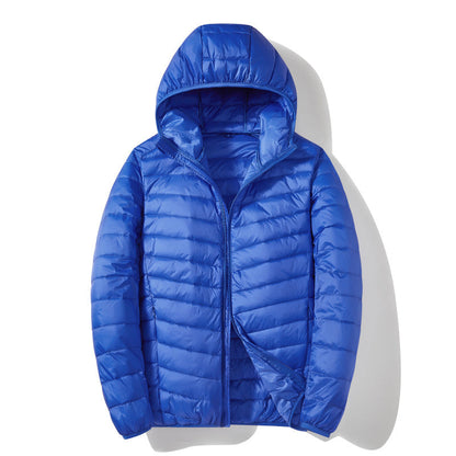 Men's White Duck Down Casual Warm Down Jacket