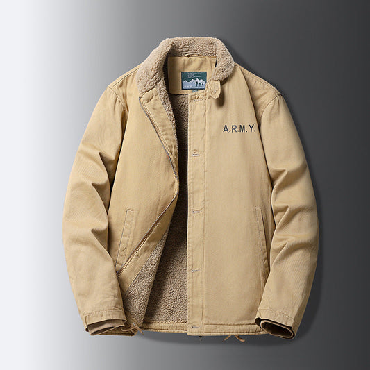 Lambswool fleece vintage jacket