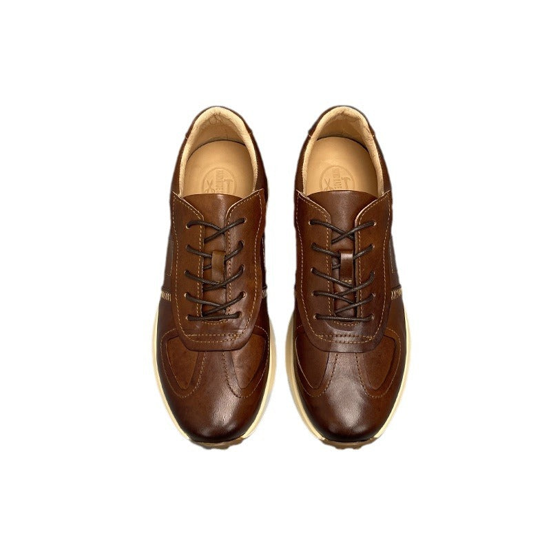 Men's Retro High-end Casual Sports Leather Shoes