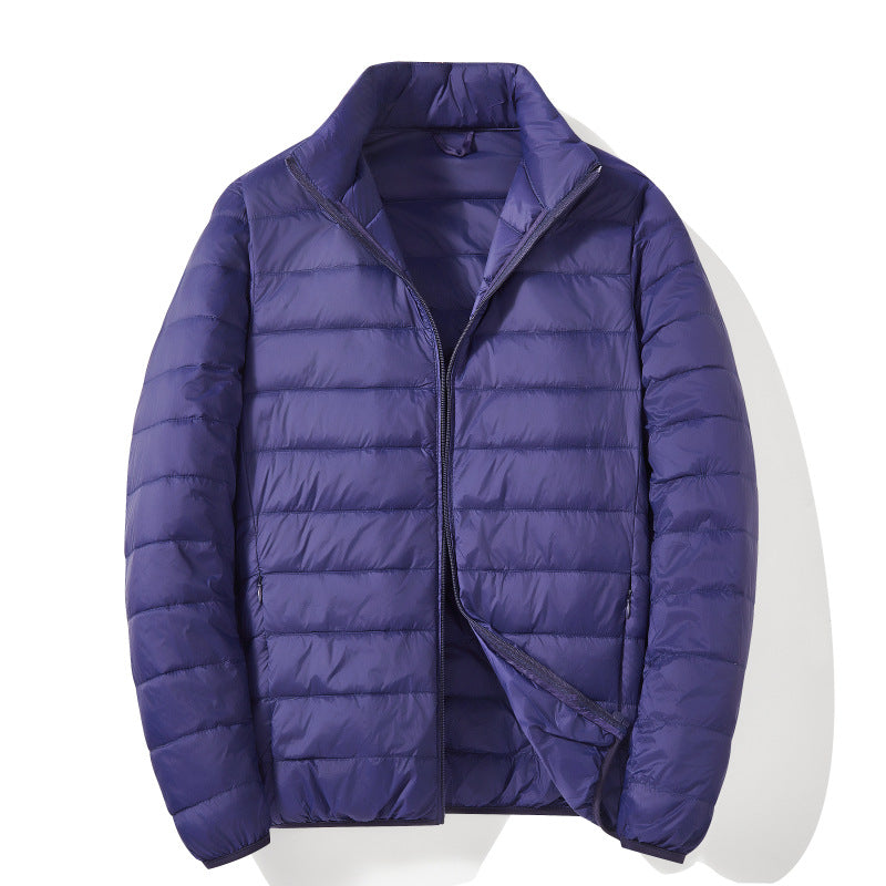 Men's White Duck Down Casual Warm Down Jacket