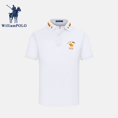 Men's Fashionable Business Casual Short-sleeved Polo Shirt
