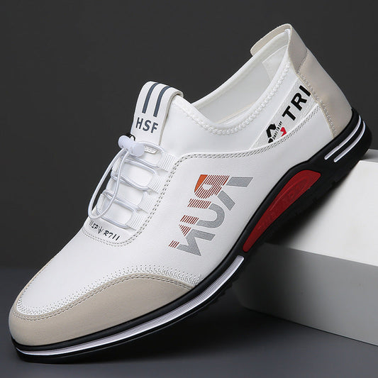 Men's New Versatile Soft-soled Non-slip Breathable Sports Casual Leather Shoes