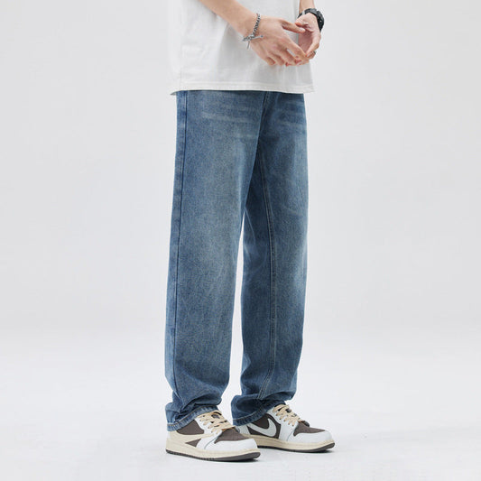 Men's Comfortable Loose Wide Leg Casual Jeans