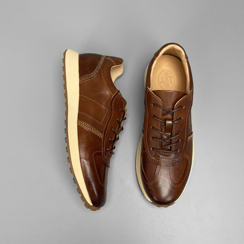 Men's Retro High-end Casual Sports Leather Shoes